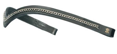 Browband with Silver chain, V shape browbands