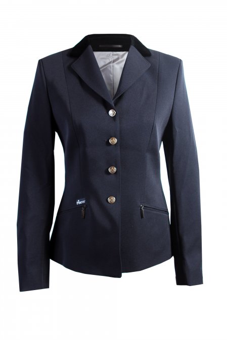 Skarlett Show Jacket, a shaped fit jacket with Black velvet collar